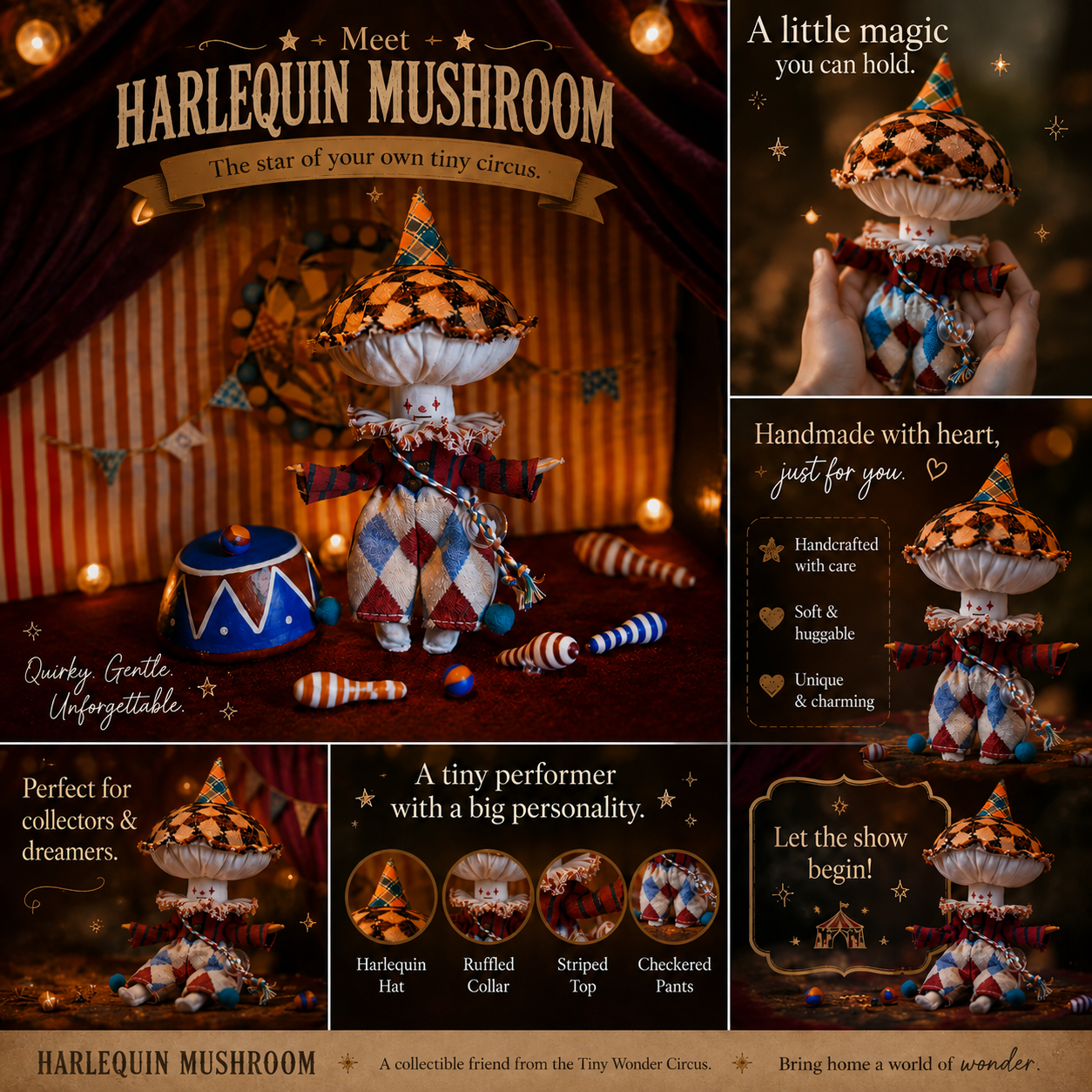 Harlequin Doll Kit