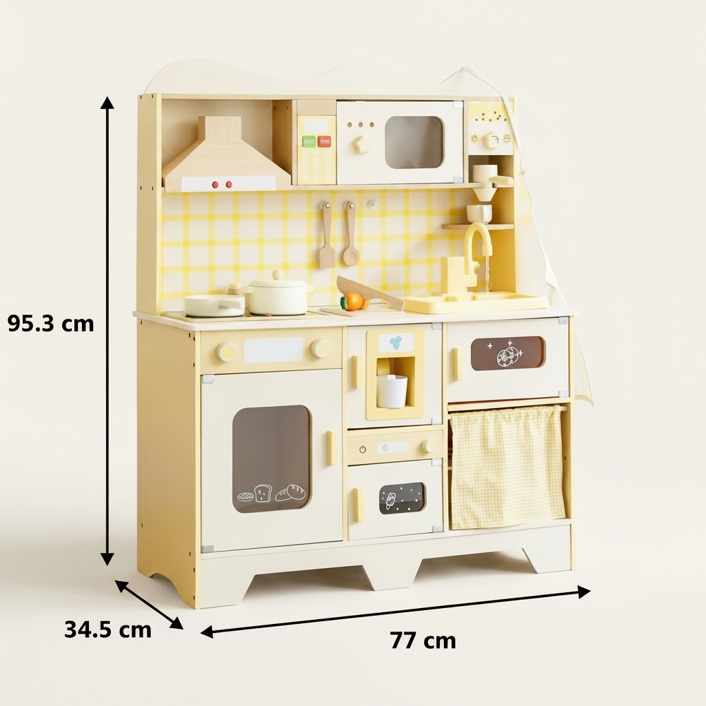 Cream Play Kitchen
