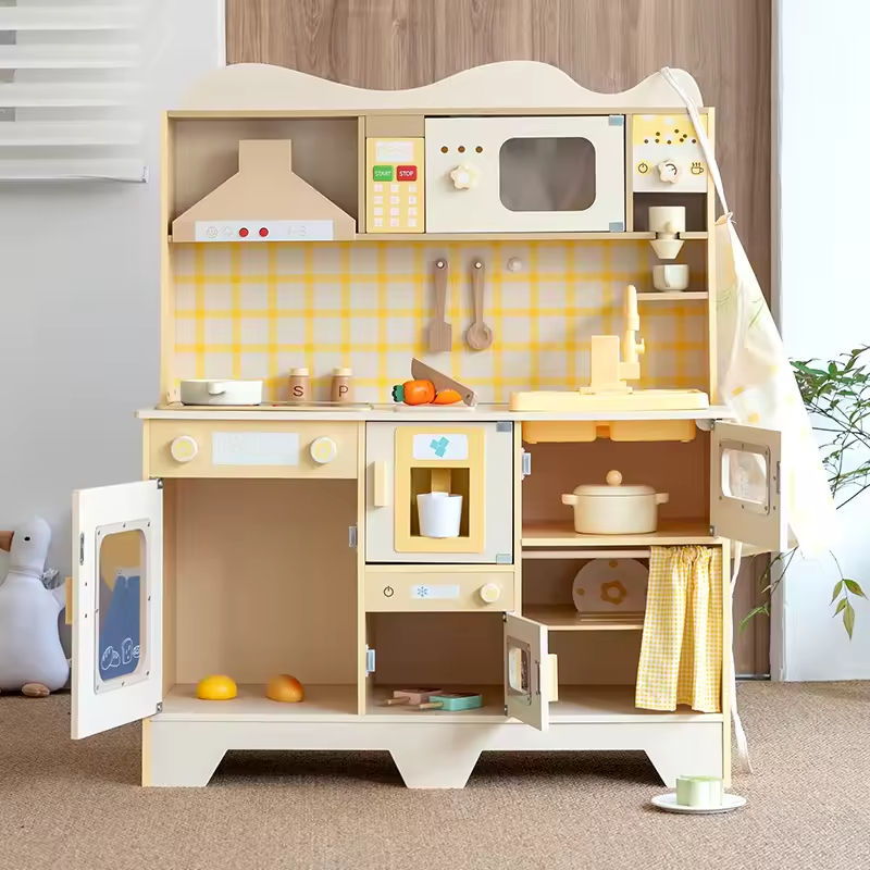 Cream Play Kitchen