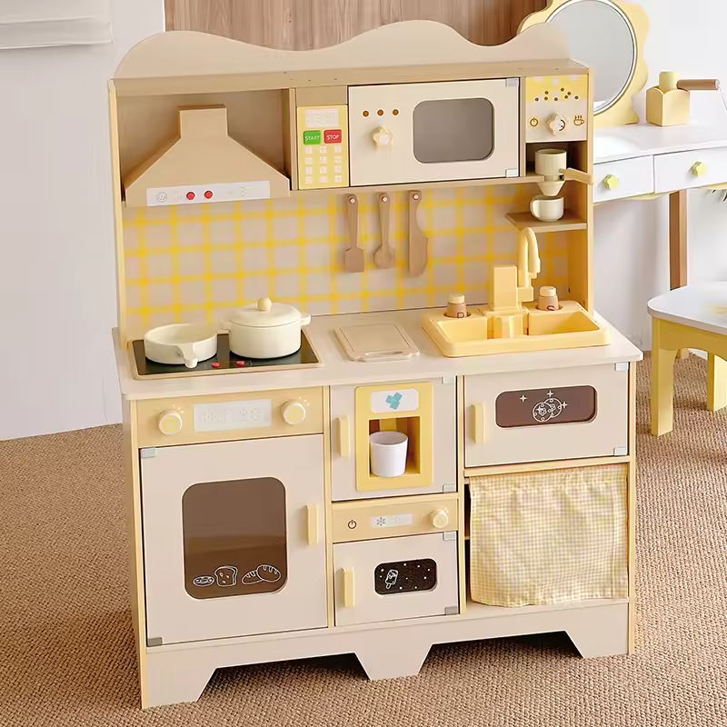 Cream Play Kitchen
