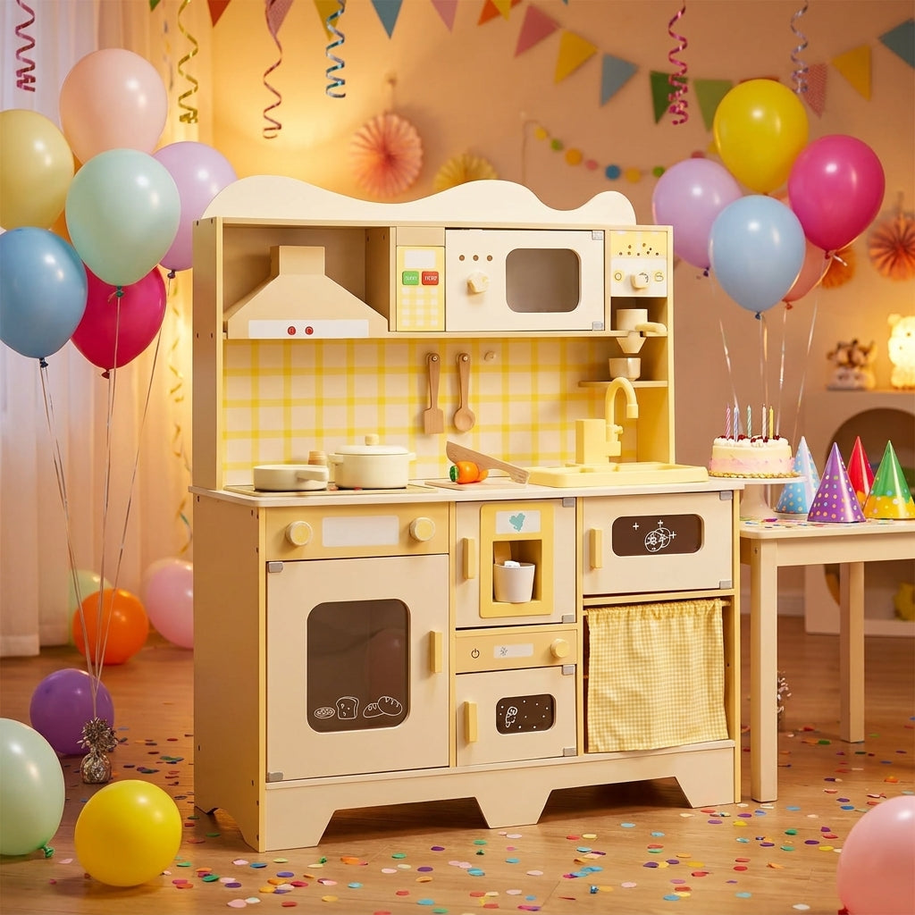 Cream Play Kitchen