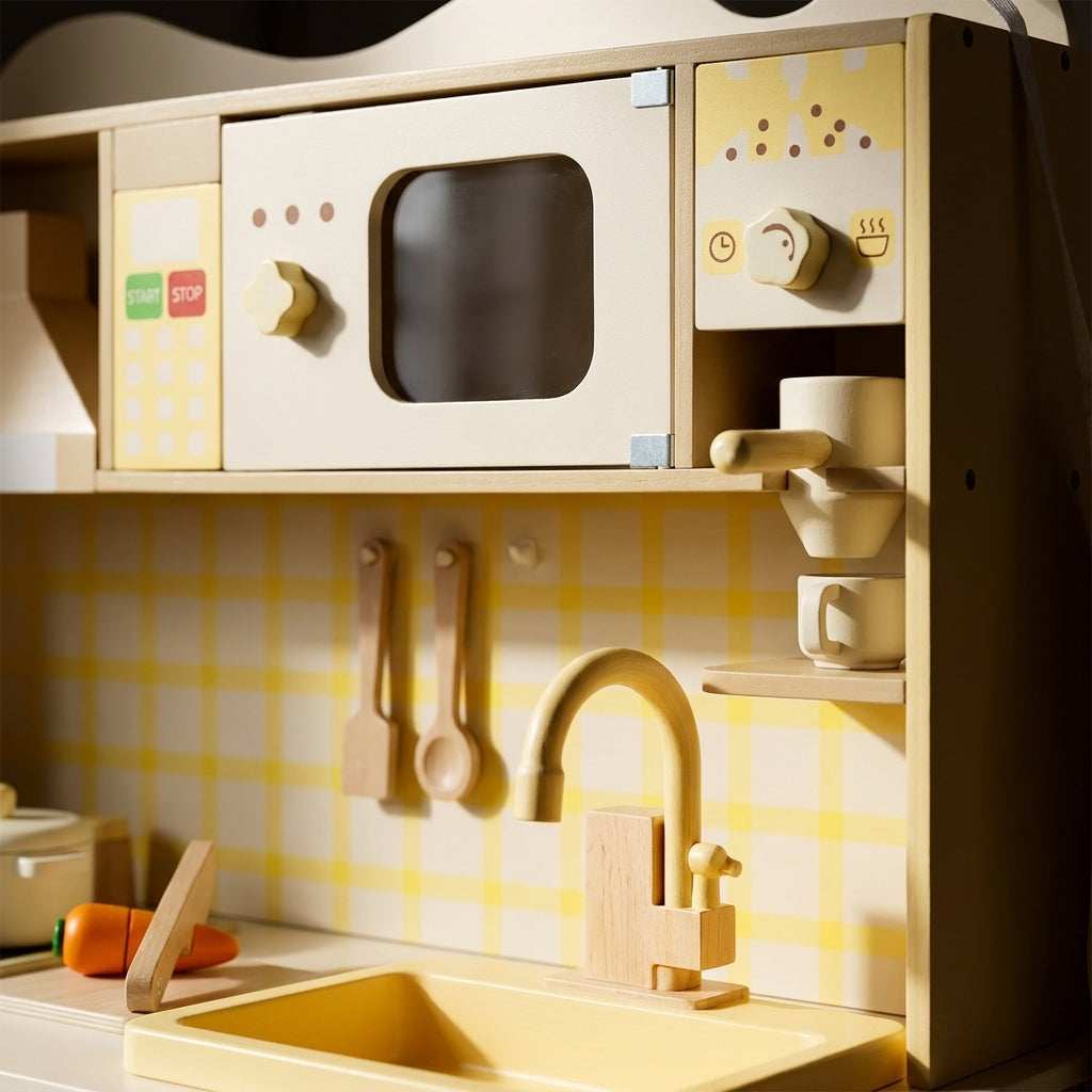 Cream Play Kitchen