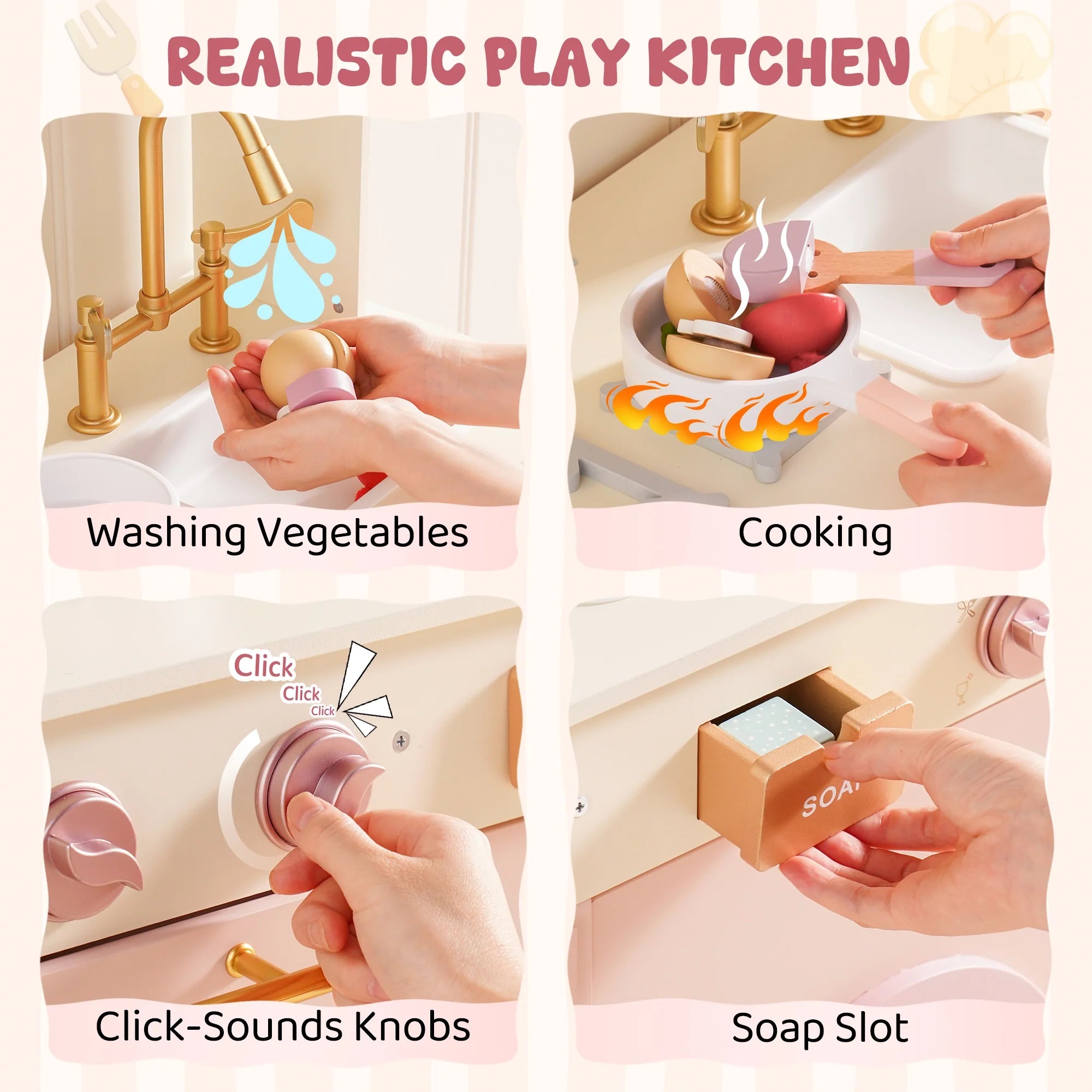 Pink Play Kitchen