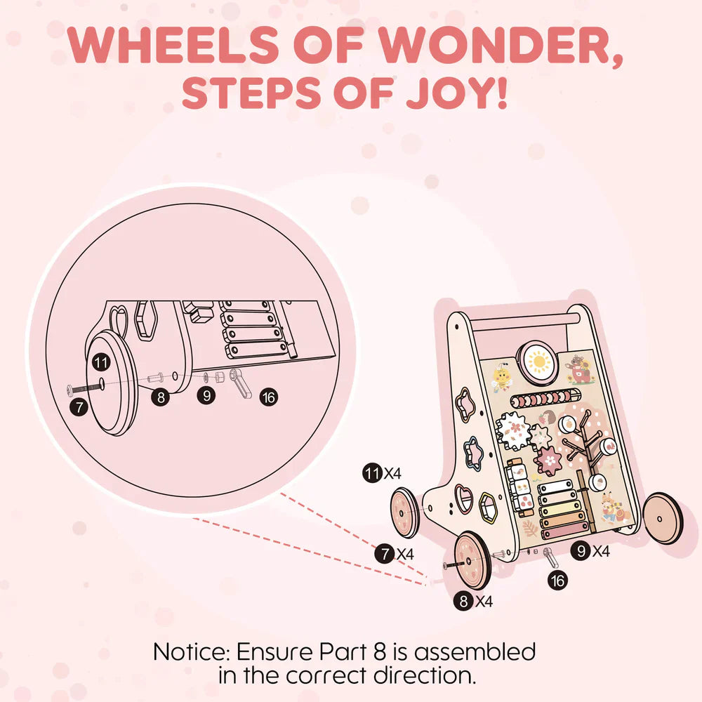 Pink Baby Walker