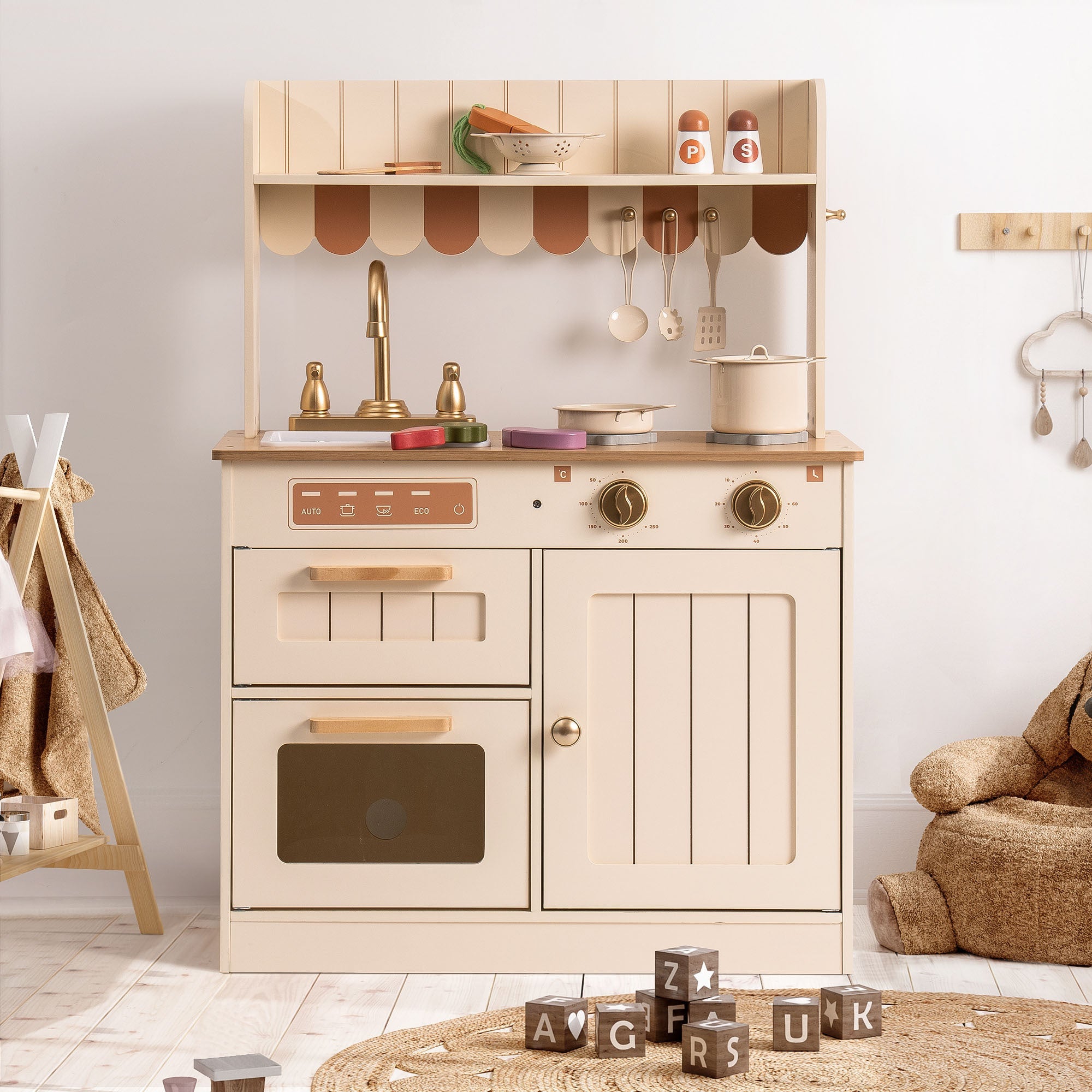 Wooden Play Kitchen