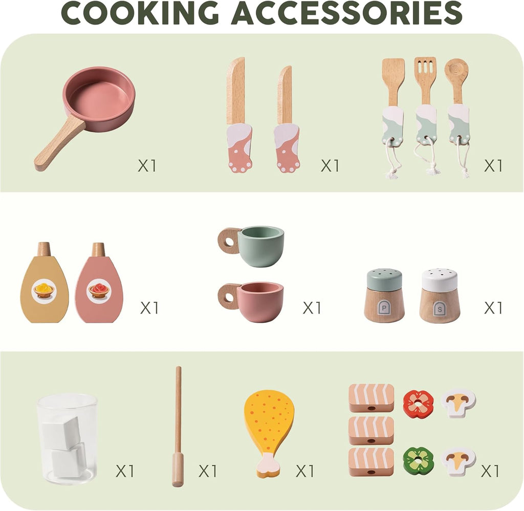 Wooden Kitchen Set