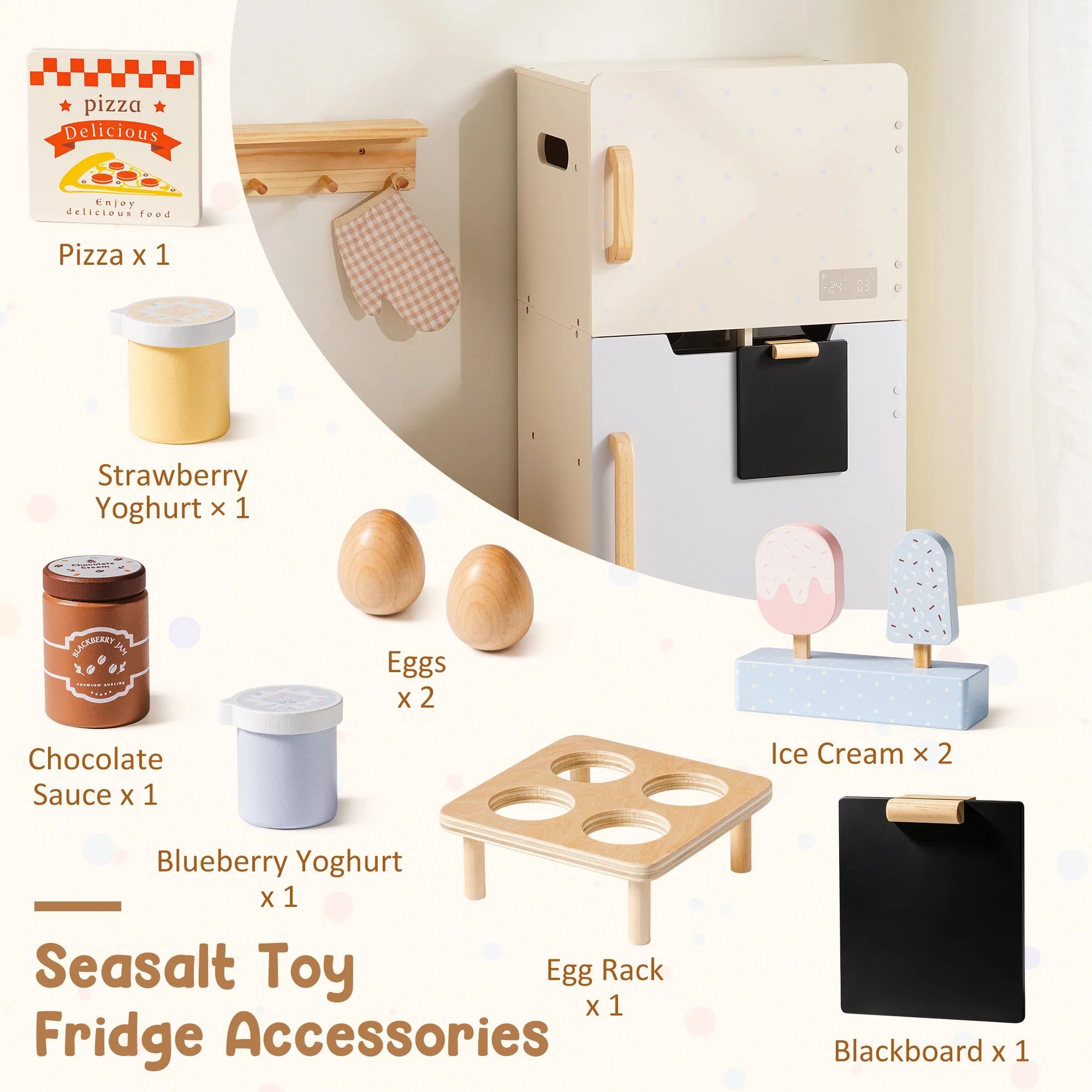 Wooden Play Fridge