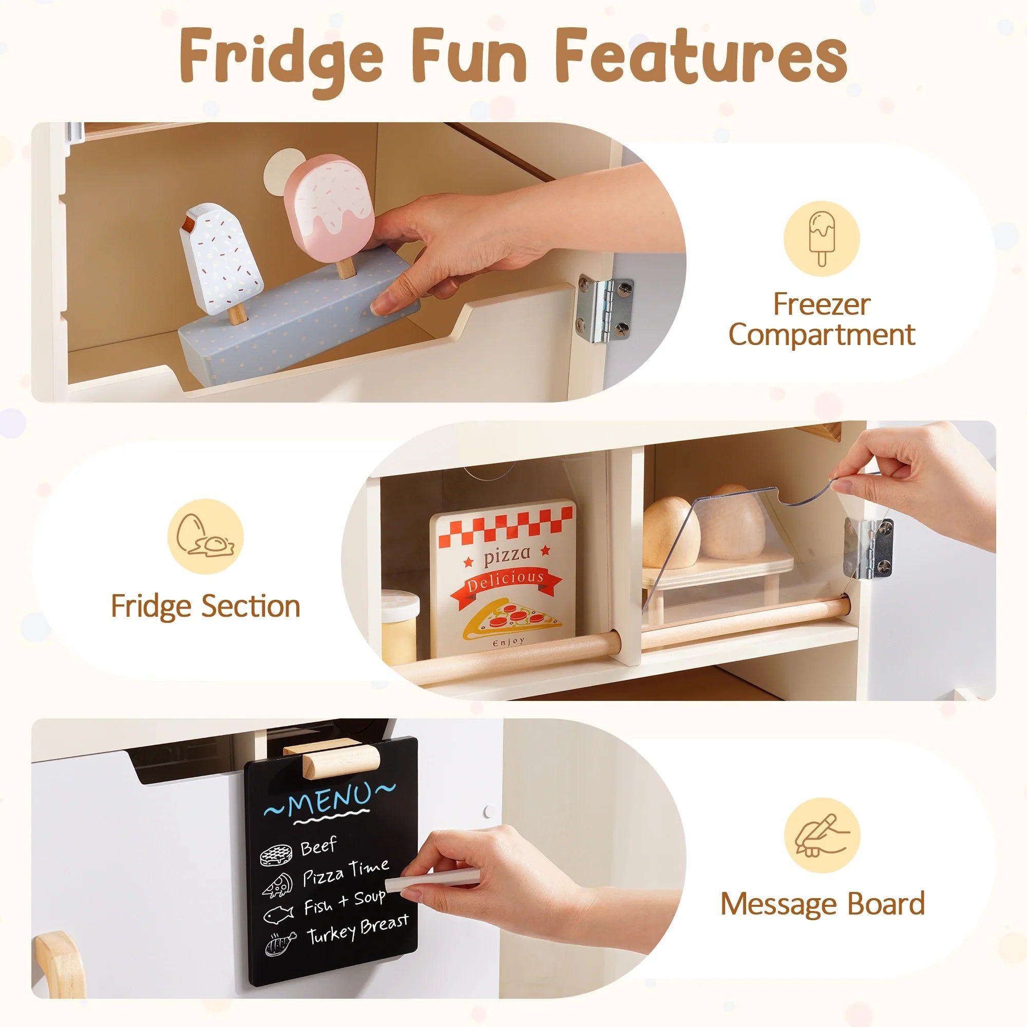 Wooden Play Fridge