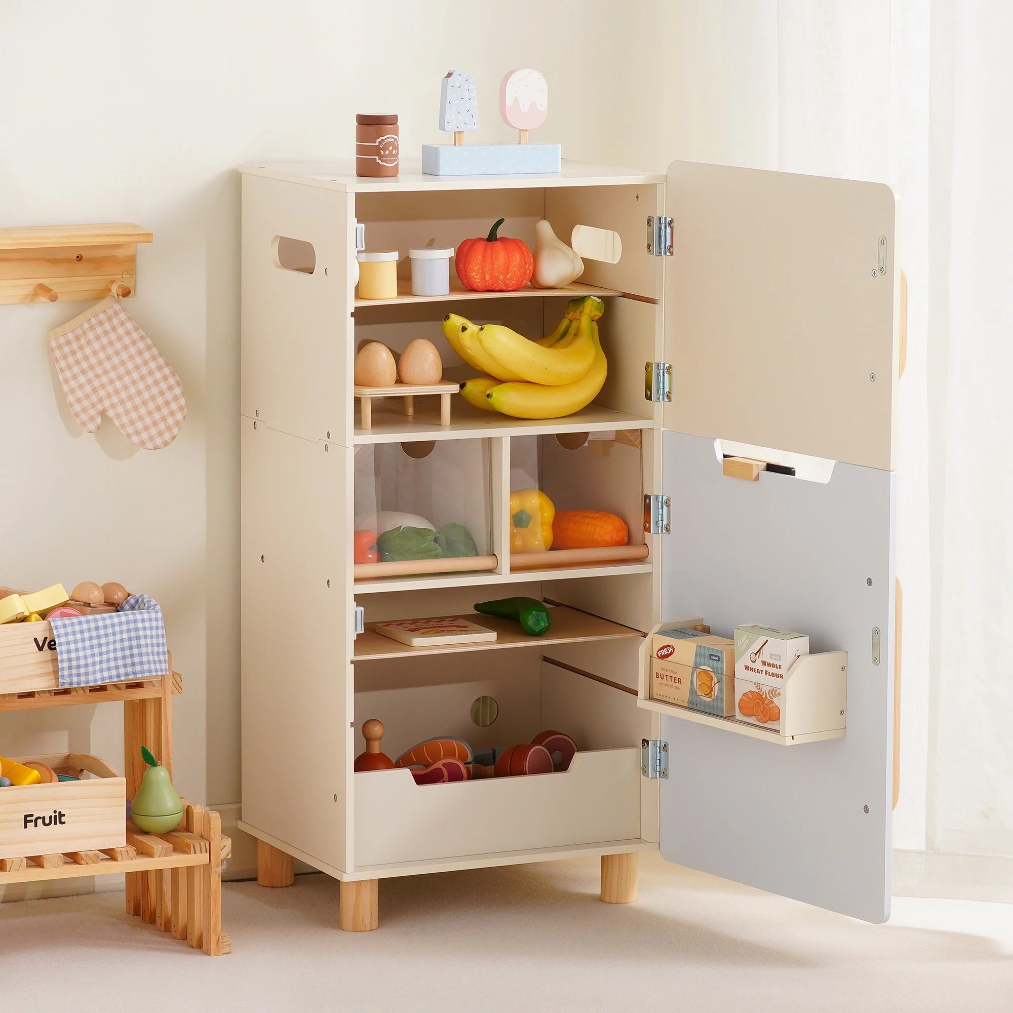 Wooden Play Fridge