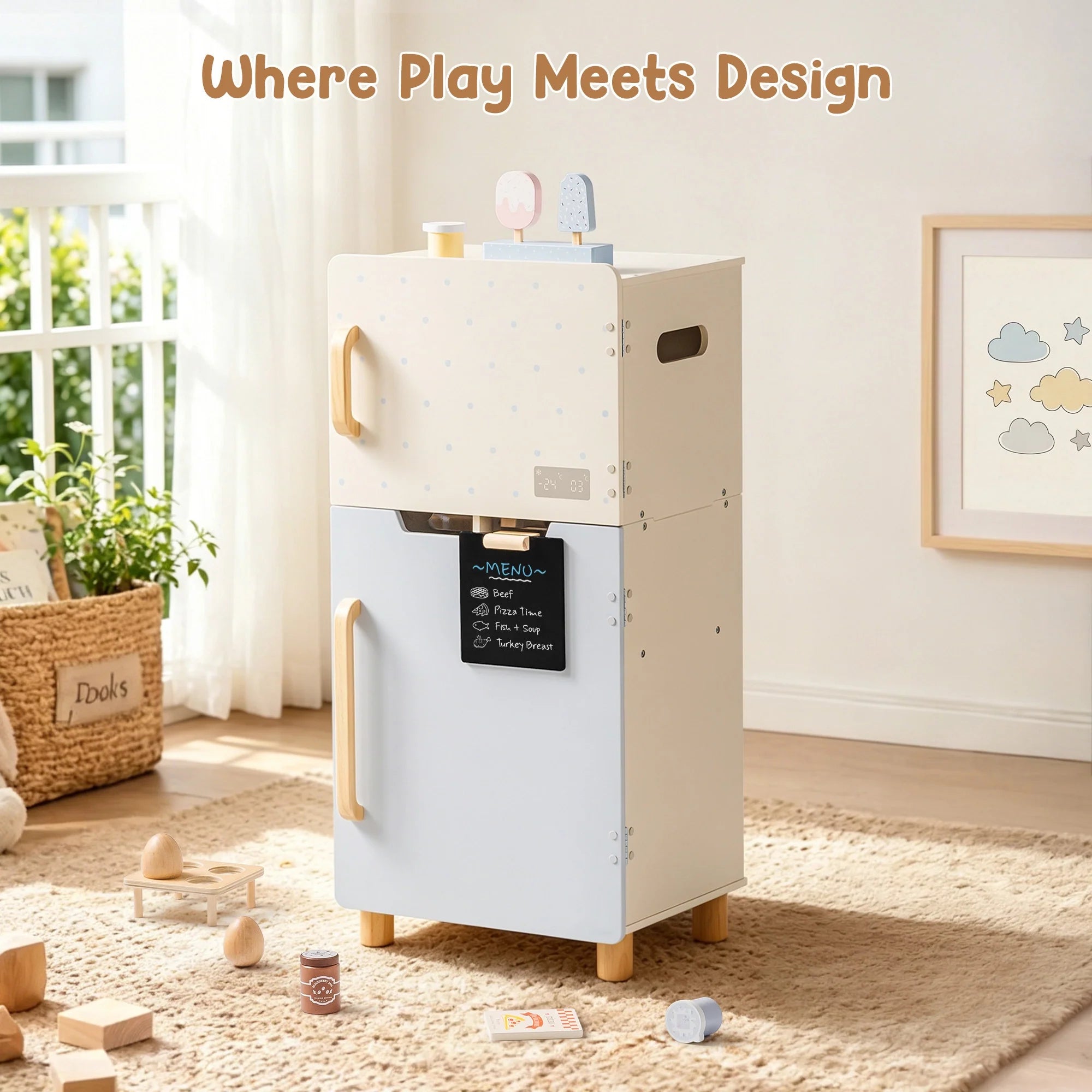 Wooden Play Fridge